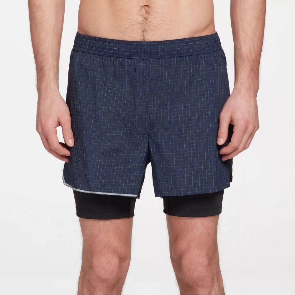 VRST Hybrid Shorts w/ Liner Athletic Elastic Drawstring Waist Moisture Wicking